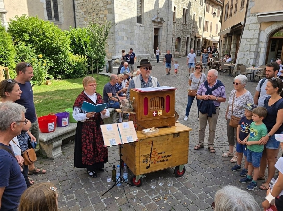 orgue de barbarie musique de rue Savoie animation musicale traditionnelle